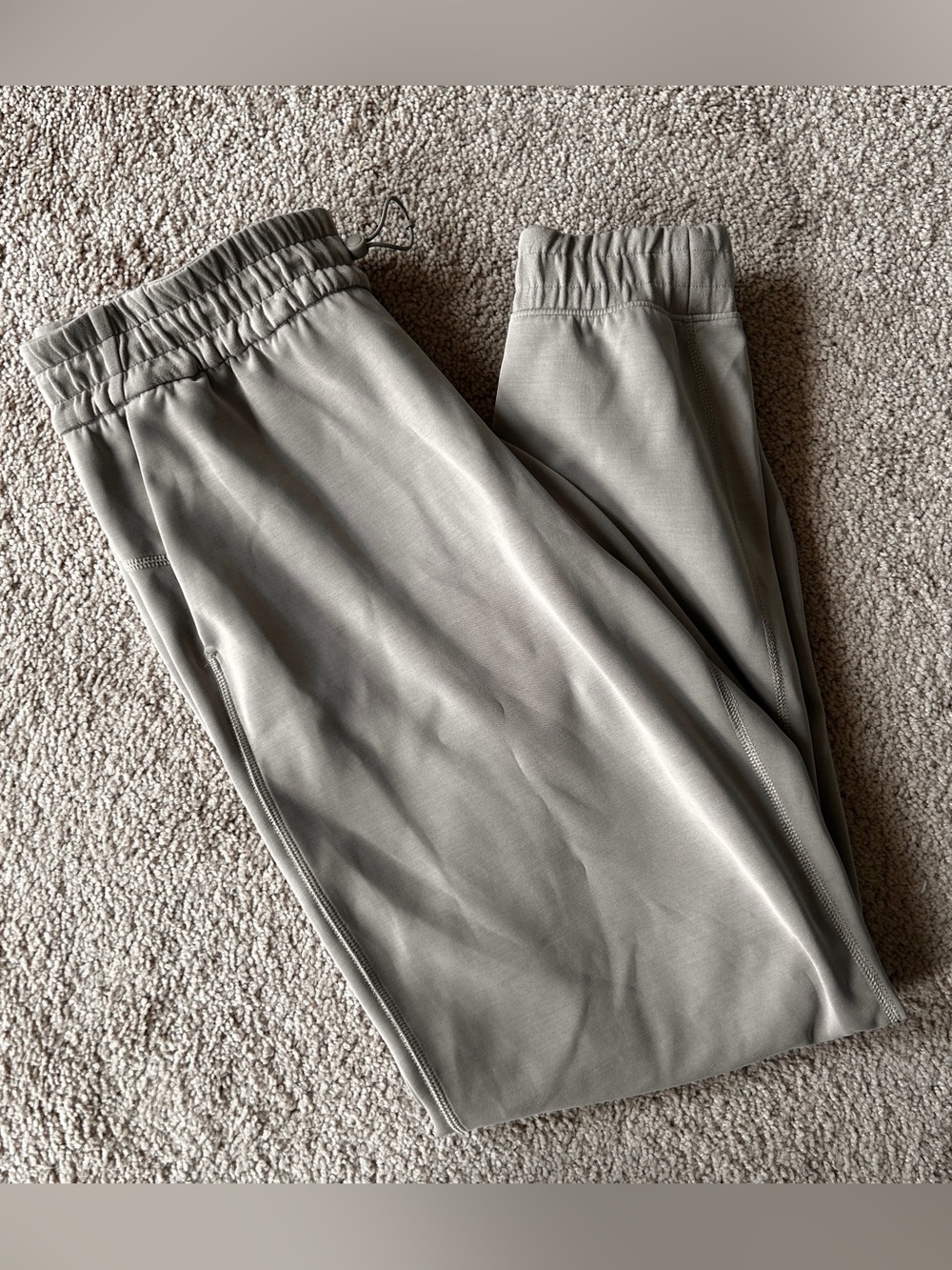 Lululemon Brushed Softstreme Highrise Jogger- ashy taupe grey color- size 8